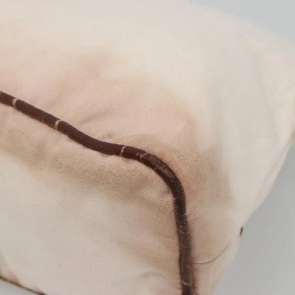 HERMES Bolide Pouch Canvas 2Set Beige Red Silver Auth - Picture 13 of 15